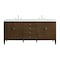 James Martin Vanities 72'' Double Vanity, Mid Century Walnut w/ 3 CM Ethereal Noctis Quartz Top 485-V72-WLT-3ENC - alternate 1